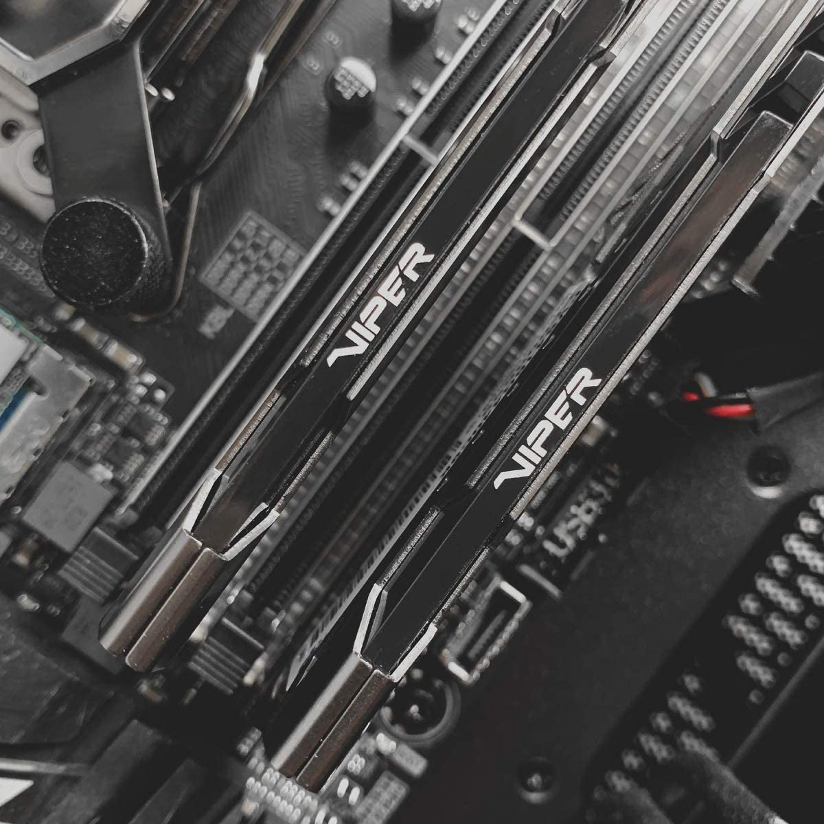 Patriot Viper Steel DDR4 RAM 8GB (1X8GB) 3200Mhz CL16 Desktop Memory | Voltage: 1.35V; Supports Intel XMP; Module Type: UDIMM.