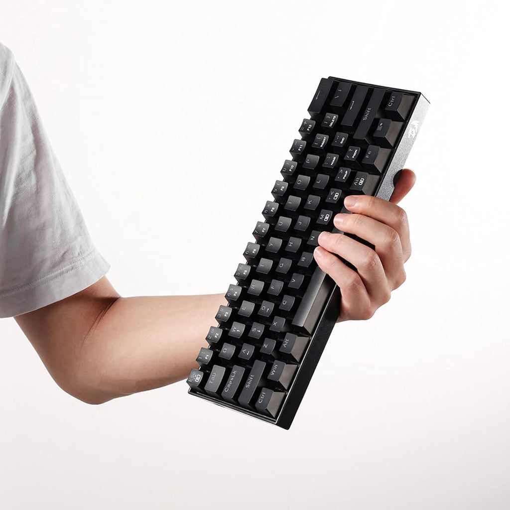 K630 Dragonborn 60% Wired RGB Gaming Keyboard, 61 Keys Compact Mechanical Keyboard with Linear Red Switch, Pro Driver Support, Black